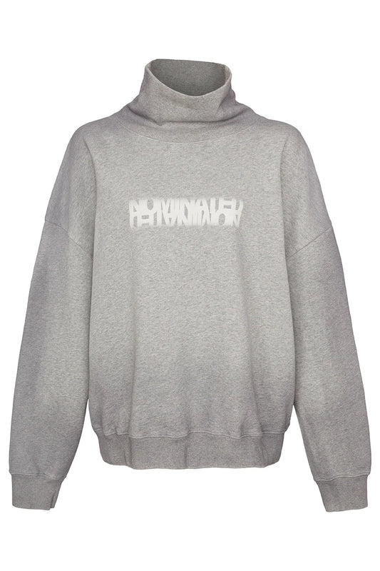Liv Bergen Pullover - Sweater melange in grey melange