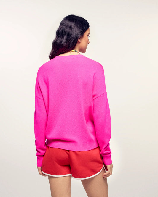 From Future Pullover Rundhalsausschnitt Perlenstickerei "FUTURE“