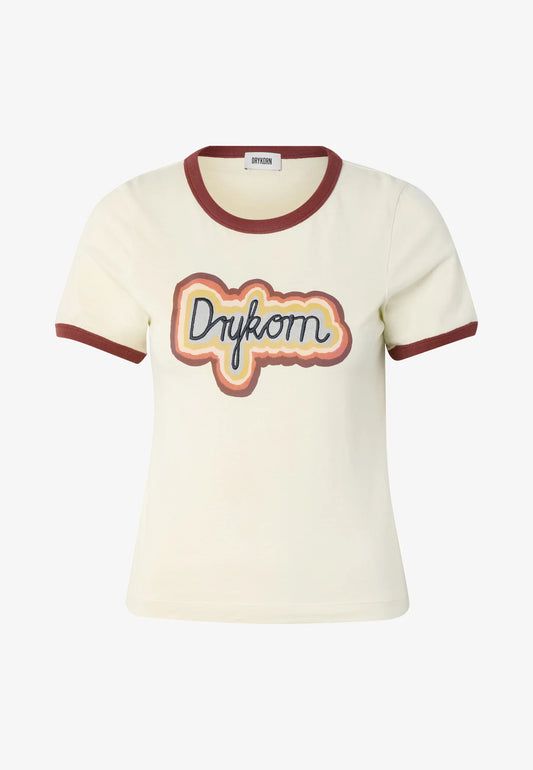 DRYKORN RILA_P2 - T-Shirt print - yellow