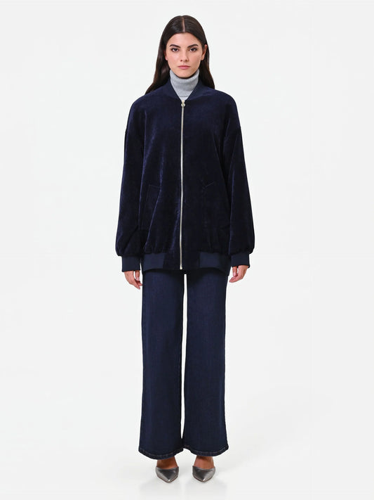 Rinascimento Marineblaue Bomberjacke