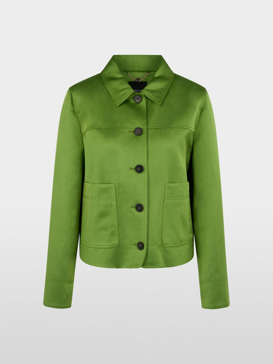 Marc Cain Jacke aus schimmerndem Materialmix
