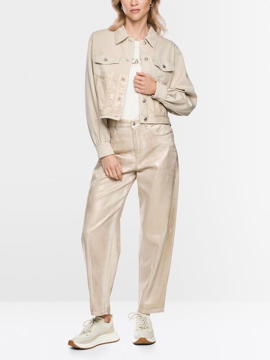 MarccainDenimjacke mit Gold-Finish