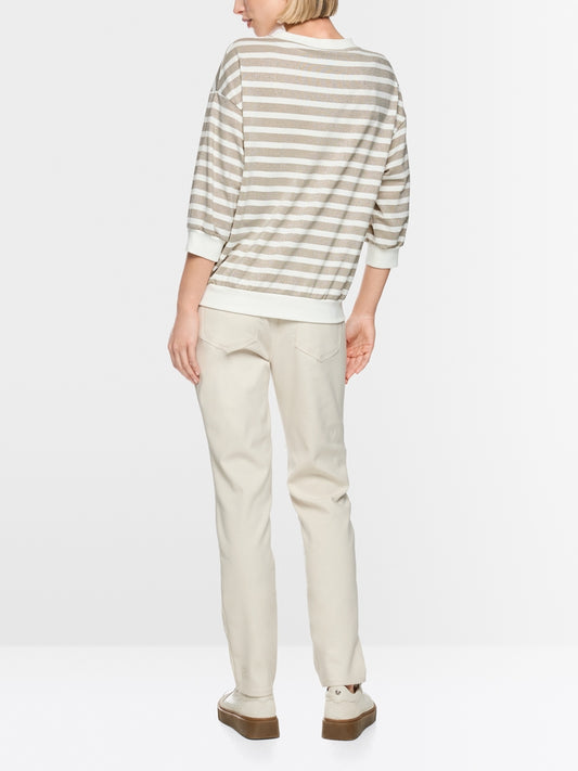 Marcain Shirt mit Lurex-Ringeln