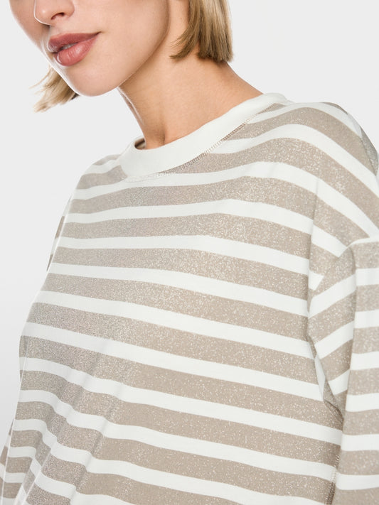 Marcain Shirt mit Lurex-Ringeln
