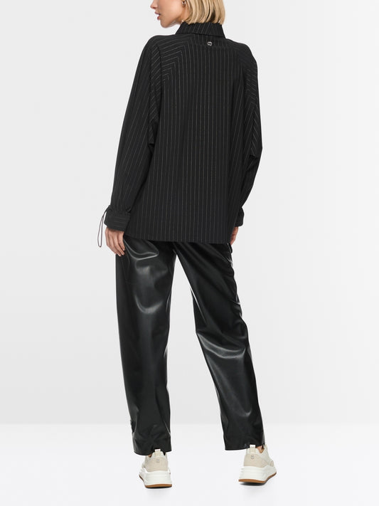 Marccain Nadelstreifen-Bluse mit Fledermausärmel