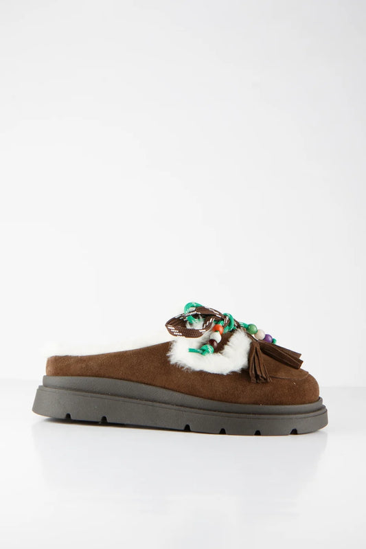 DWRS Nova Instappers Dark Brown/ Off White