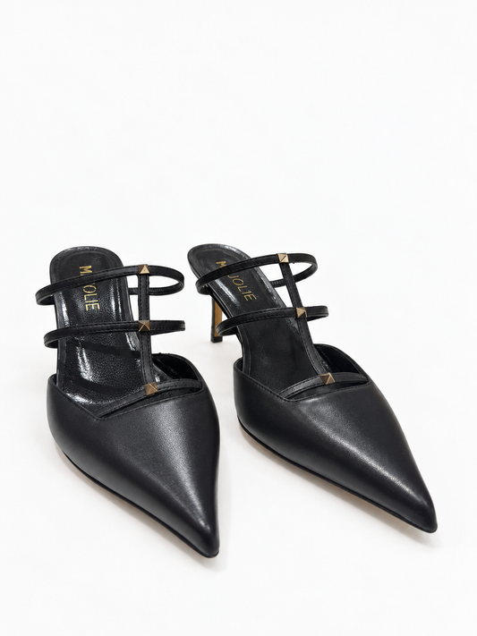 Midnight Sling - Kitten Heels