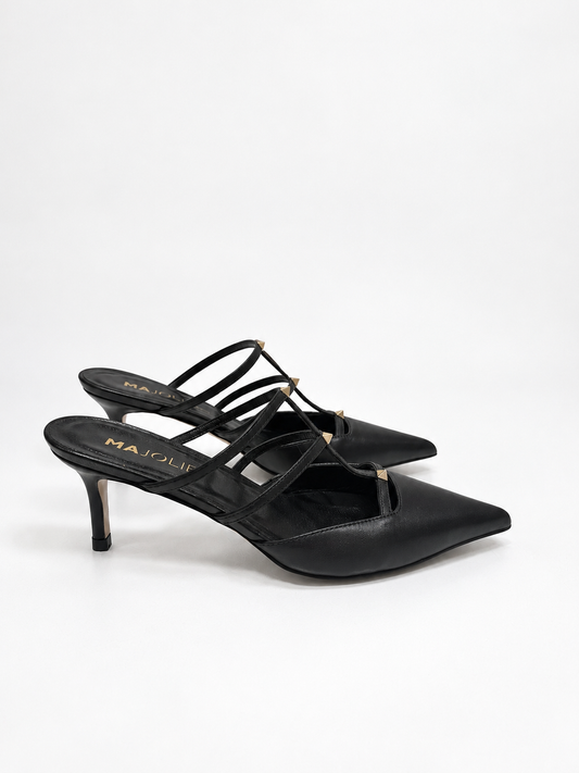 Midnight Sling - Kitten Heels
