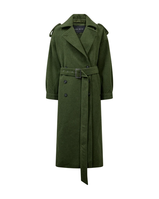 CMSLOANE - TRENCHCOAT IN GRÜN